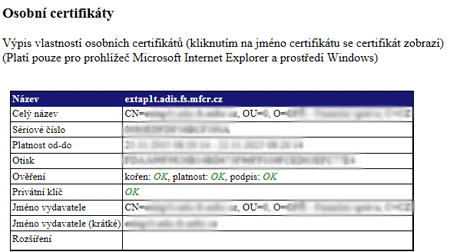 Capicom osobní certifikát